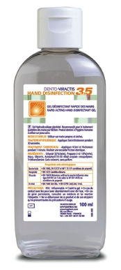 Gel antiseptique mains Dento-Viractis 35 Le flacon de 100 ml Dento-Viractis 162480