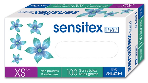 Gants d examen en latex non poudrés Sensitex   LCH 164850