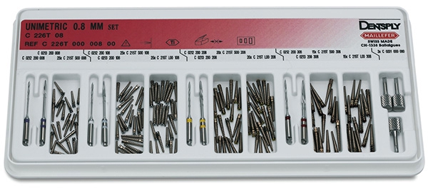 Unimetric Titane Le coffret N° 226T/08 Dentsply Sirona 170889