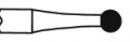 Fraises diamantées longues boule  Kent Dental 184914