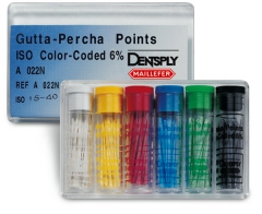 Pointes de Gutta ISO  Pointes à conicité 6 % Dentsply Sirona 168413