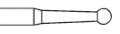 Fraises en carbure de Tungstène boule E0123  Dentsply Sirona 163971