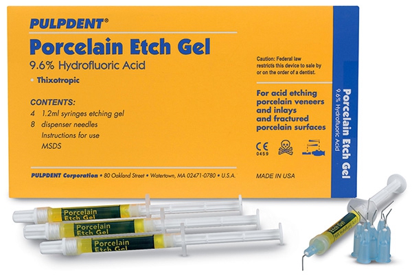 Porcelain Etch gel  Le coffret Pulpdent 168630