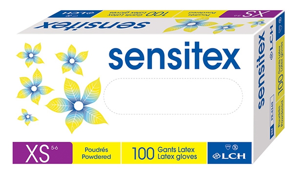 Gants d examen en latex Sensitex  LCH 164854