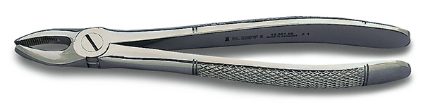 Davier arcade supérieure Inox mors quadrillés  Apeco 162330