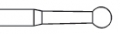Fraises en carbure de Tungstène boule E0123  Dentsply Sirona 163973