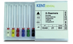 Broches K-Reamer Longueur 21 mm Kent Dental 160900