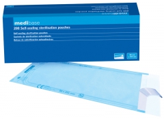 Pochettes de stérilisation autocollantes medibase 169756