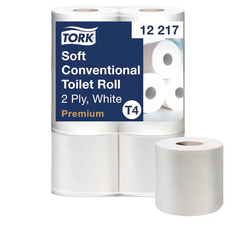 Tork Papier Toilette rouleau traditionnel doux blanc T4  Tork 195530